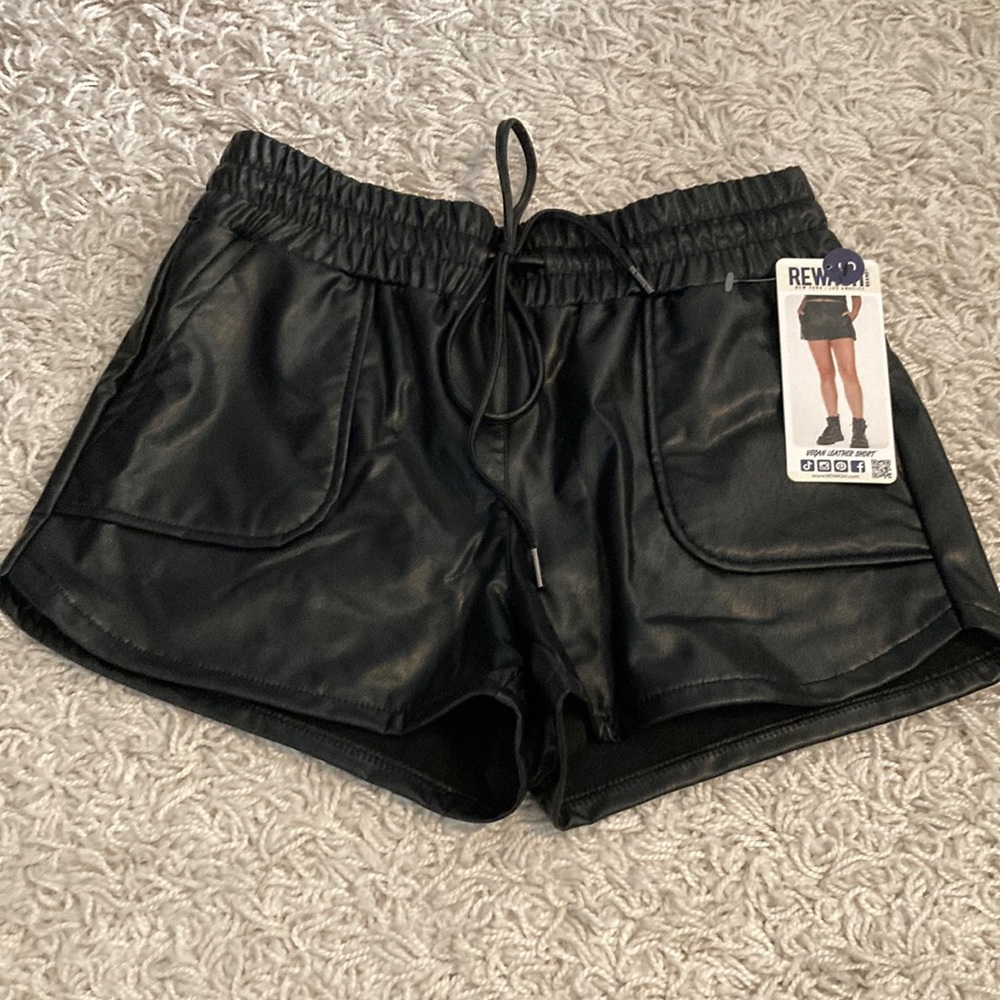 NWT! Faux leather shorts
